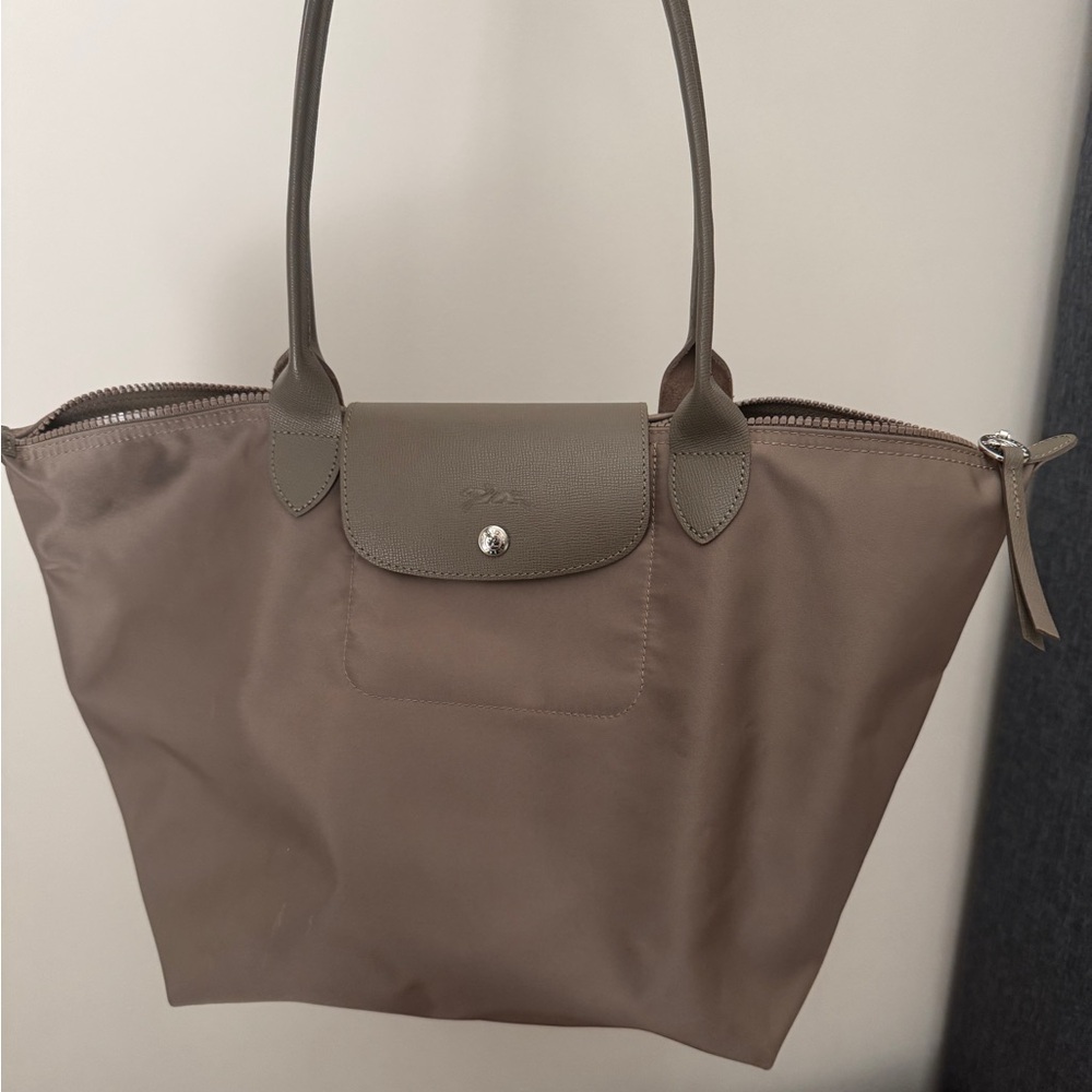 Longchamp Le Pliage Large Tote Neo Nylon in Taupe